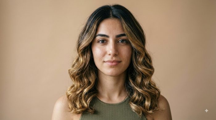 After voluminous wavy style