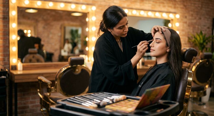 Makeup application
